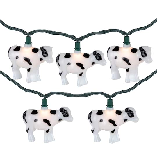 10ct. Cow Patio String Lights